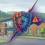 Rural health clinic with cyber attack warning