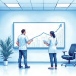 Hospital IT operations center with analysts near a whiteboard