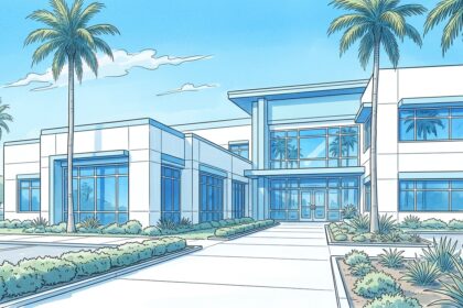 Modern community health clinic campus in Southern California