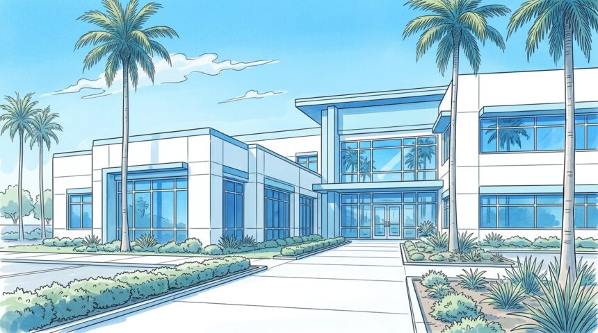 Modern community health clinic campus in Southern California