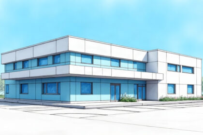 Single-story community health clinic exterior