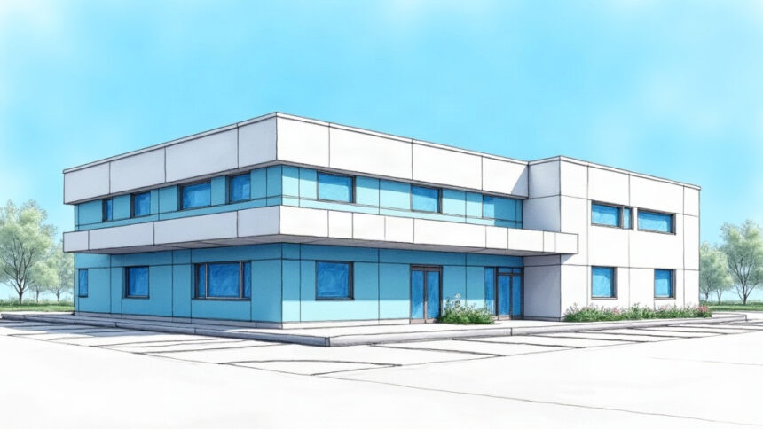 Single-story community health clinic exterior