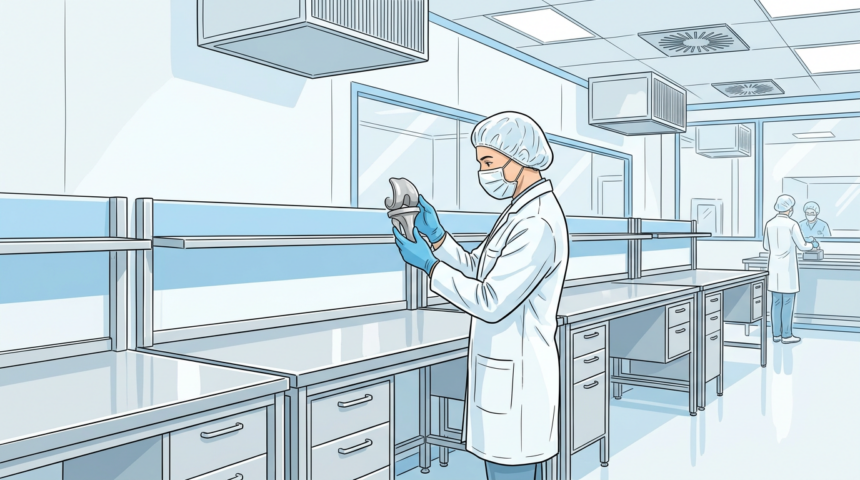 Orthopedic implant cleanroom technician