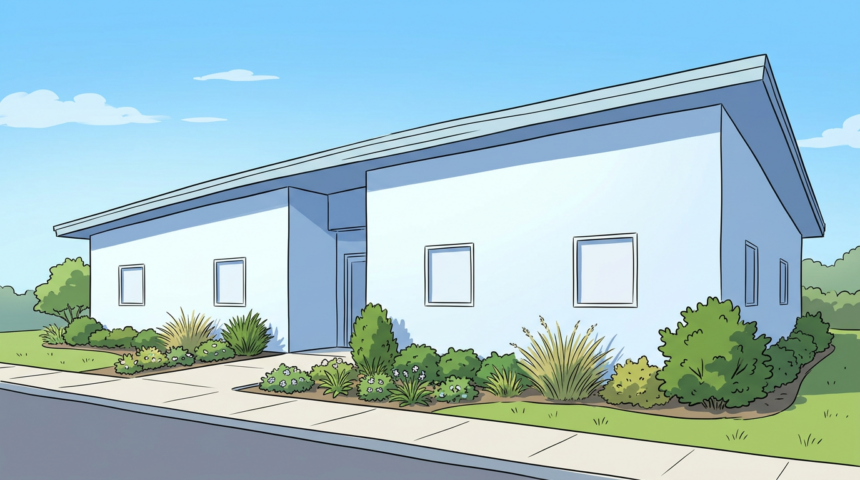 Community health center building exterior