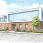 Community behavioral health clinic building exterior