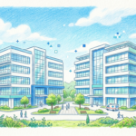 A hand-drawn illustration of two health systems that settled website tracking lawsuits.