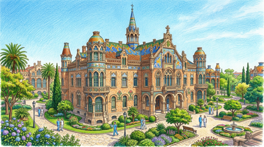 The Gentlemen claim Barcelona's centuries-old Sant Pau hospital